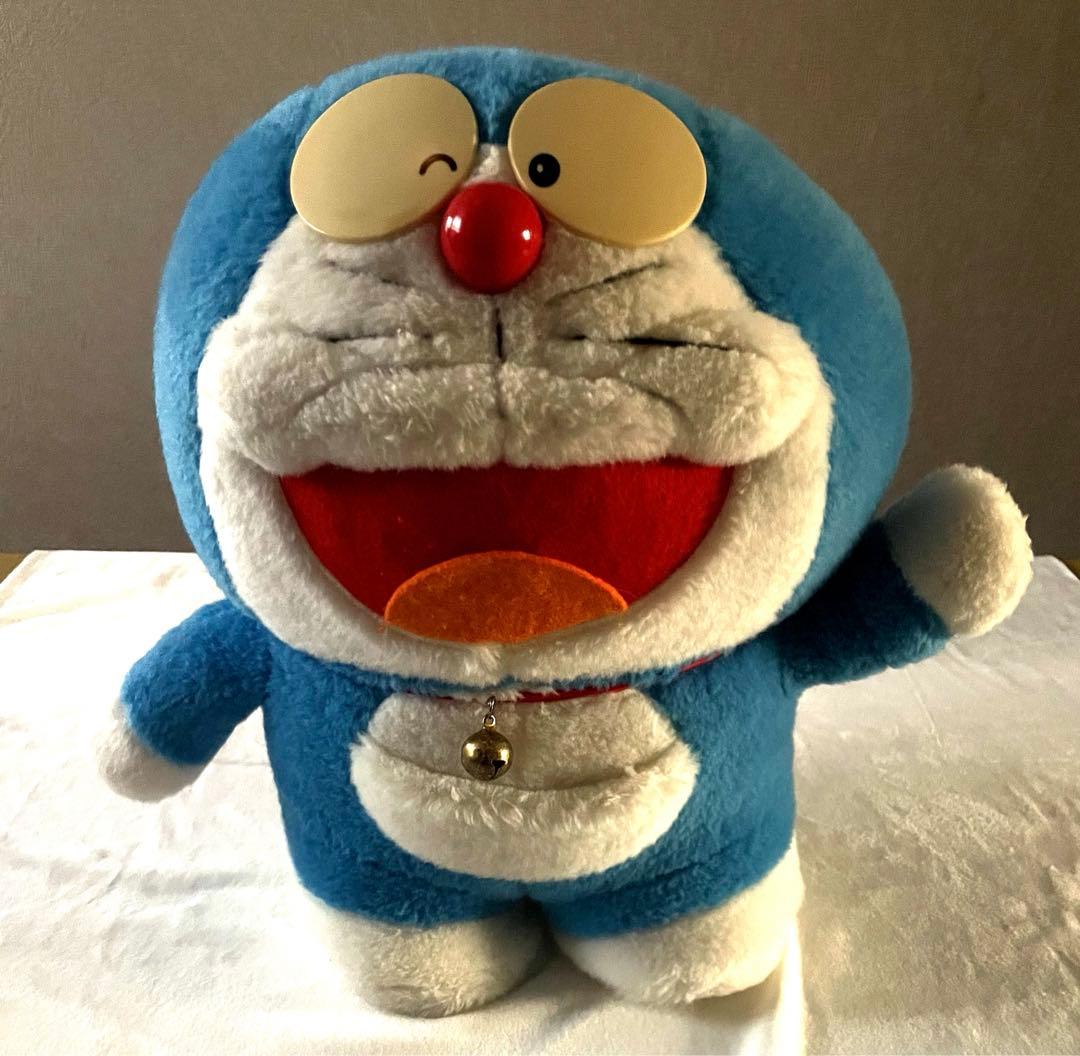 レトロ ドラえもん ビック人形 ぬいぐるみ - メルカリ