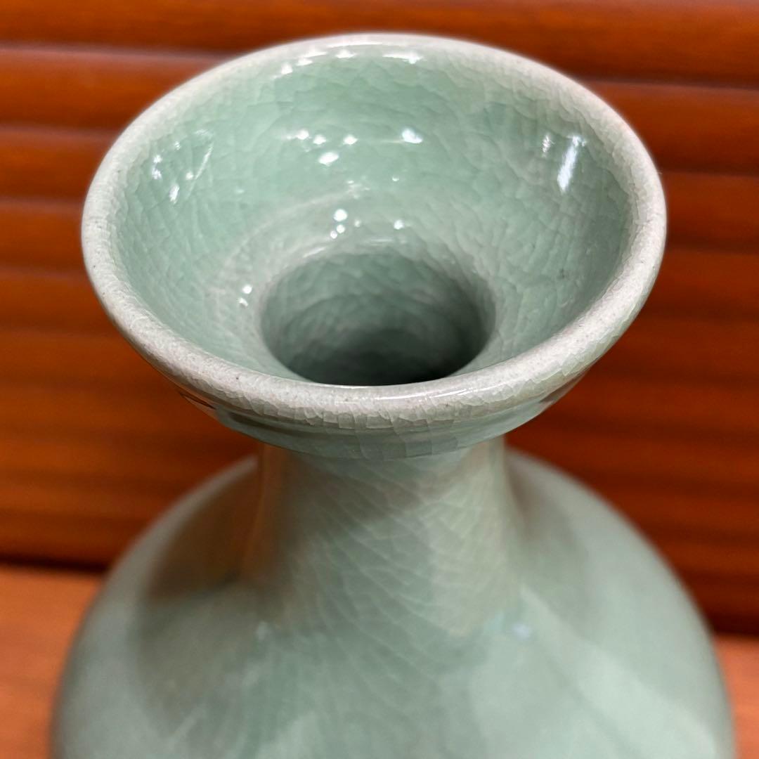 昔中国で購入 青磁 壺 - メルカリ