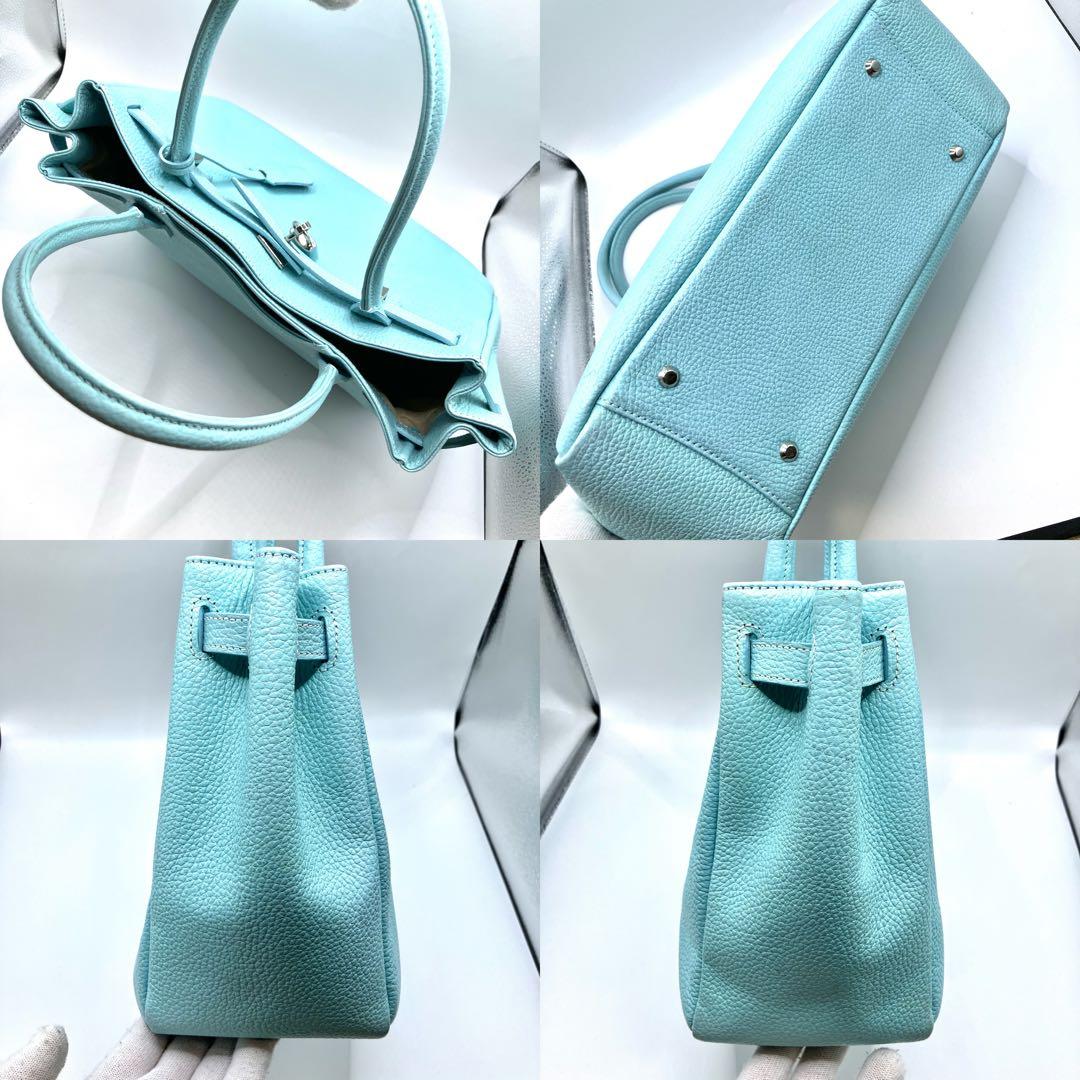 傳濱野 デンハマノ ミーティア ハンドバッグ トートバッグ ピュア