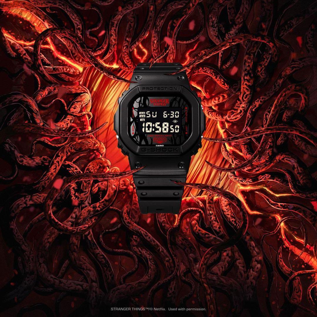 未使用新品 Stranger Things DW-5600STT-1JR CASIO G-SHOCK DW-5600STT-1JR Stranger Things Collab Netflix 2025