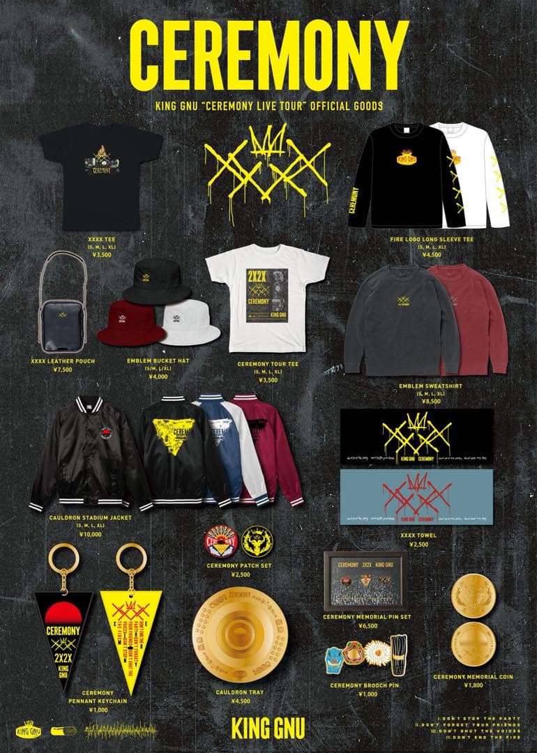 King Gnu CEREMONY XXXXタオル - メルカリ