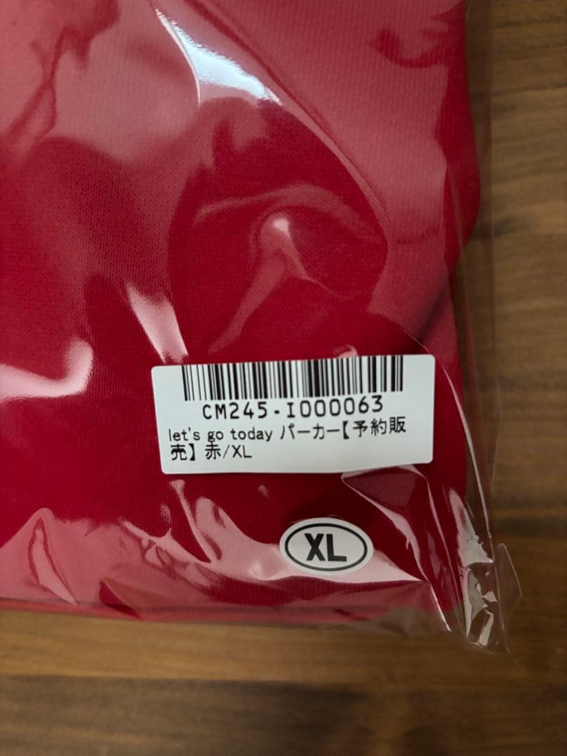 サバシスター let's go today パーカー XL赤 新品