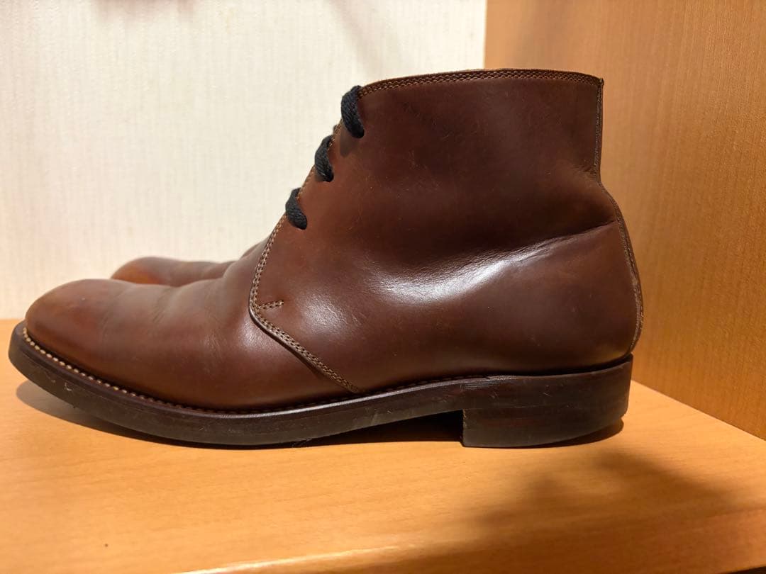 チャッカーブーツ モト クロムエクセル ブラウン - メルカリ