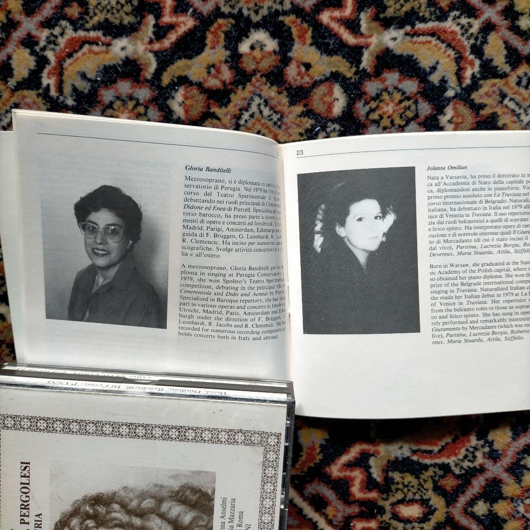 ペルゴレージ 歌劇 シリアのアドリア－ノ全幕 パンニ ロ－マオペラオ