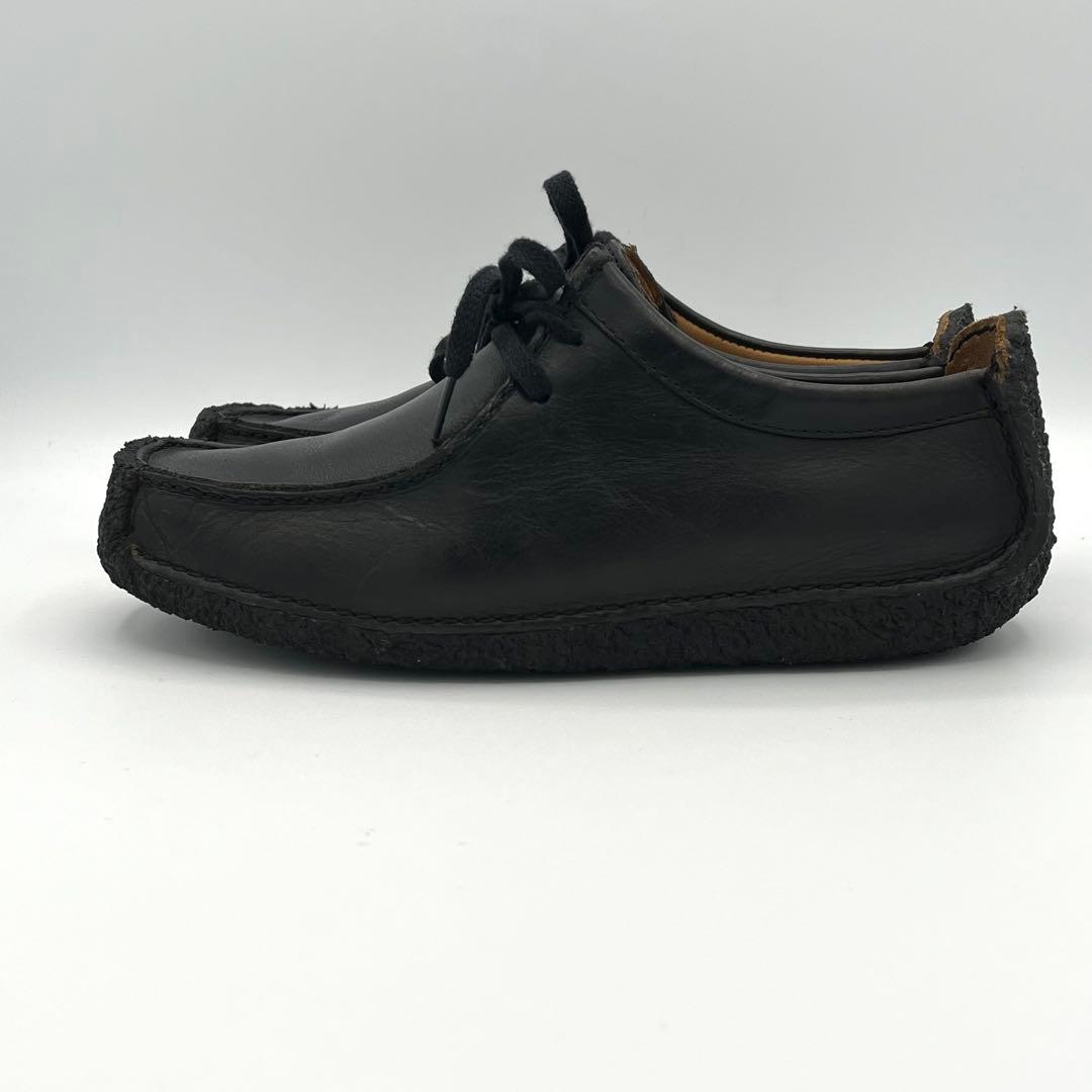 極美品 Clarks クラークス 23.5cm Natalie ワラビー 黒