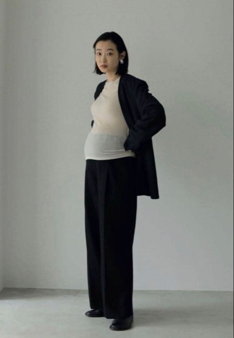 anuke／Reha.】アンヌークTuck Wide Pants マタニティ - メルカリ