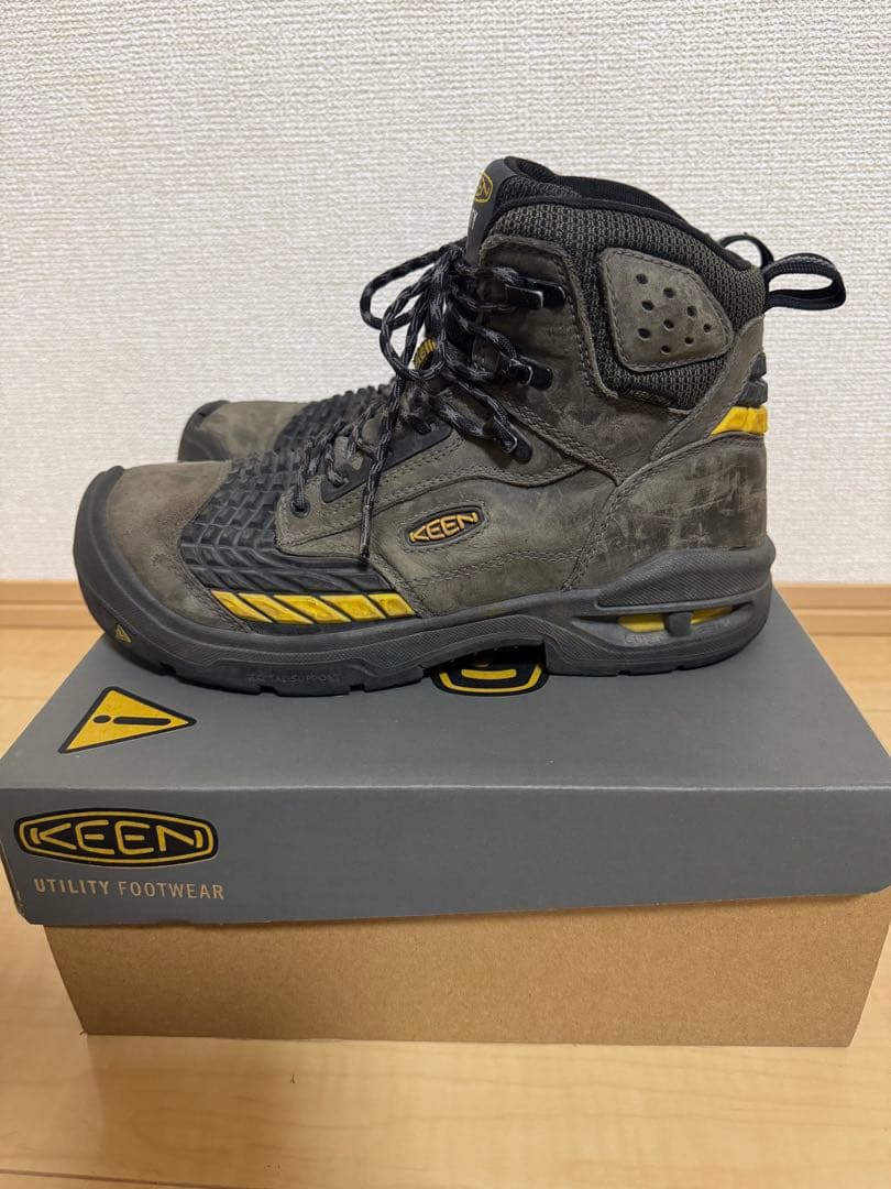 KEEN Utility 安全靴 ブラック/イエロー 26.5cm
