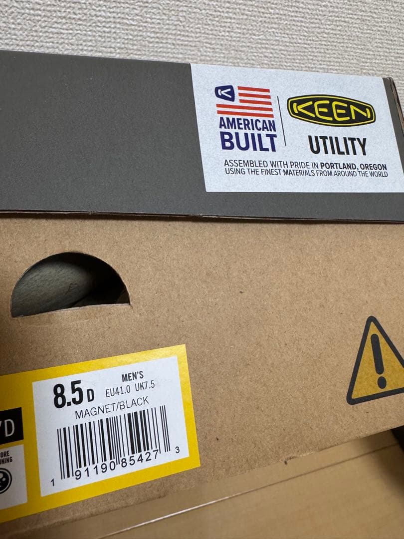 KEEN Utility 安全靴 ブラック/イエロー 26.5cm