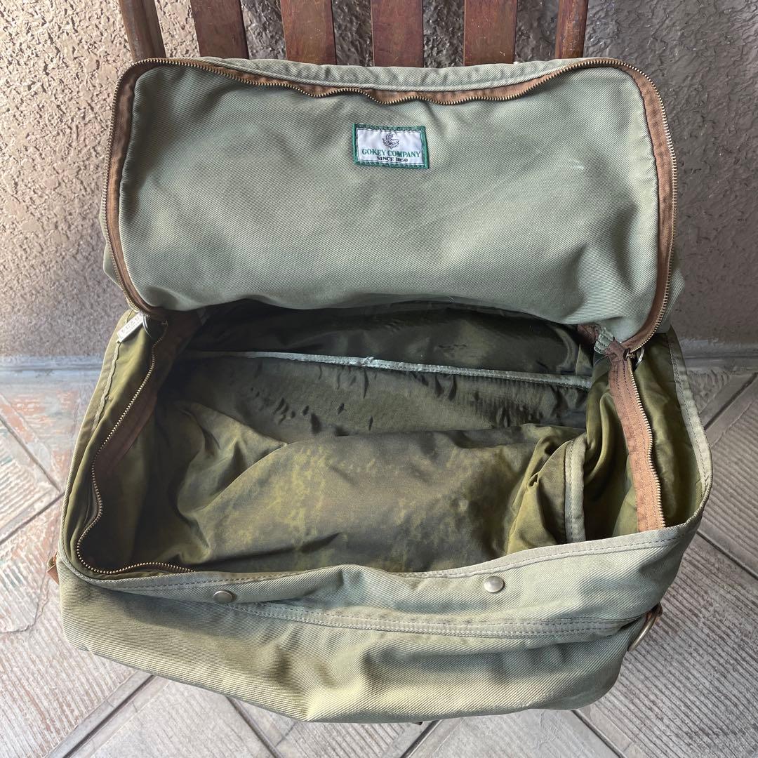 貴重！70s〜GOKEYゴーキーBAG アメリカヴィンテージ古着USA本革レザー