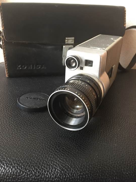 コニカ8ミリカメラ(ビデオカメラ) ケース付 Yahoo!オークション -「コニカ カメラ」(8ミリ) (フィルムカメラ)の