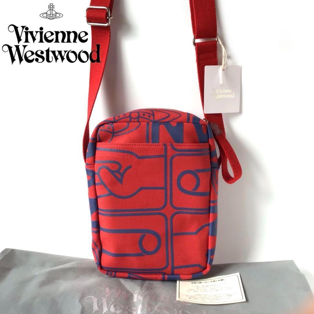 新品】ヴィヴィアンウエストウッド✨タグ ショルダーバッグ レッド