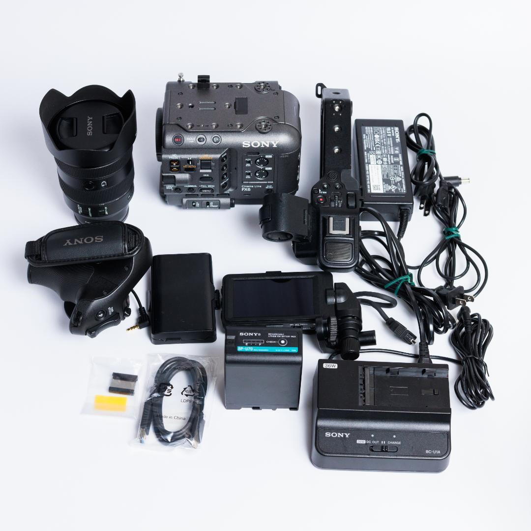 SONY FX6+24-105mm F4+BP-U70+充電器 SONY FX6 ILME-FX6【バッテリー BP-U70 / ACアダプター チャージャー