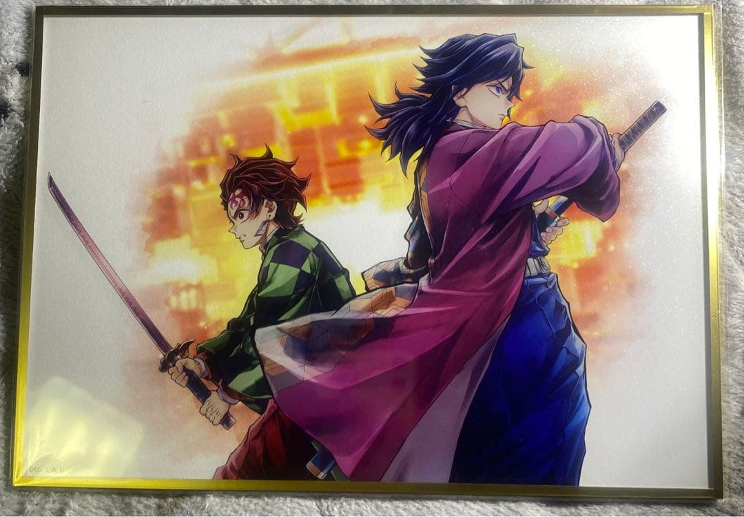 W*9様 C106 コミケ 鬼滅の刃 繋ぐ くじ B賞 アクリル色紙