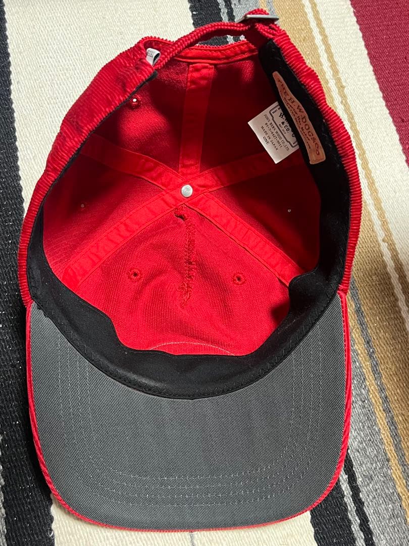 THE H.W.DOG&Co. コーデュロイキャップ レッド アメカジ