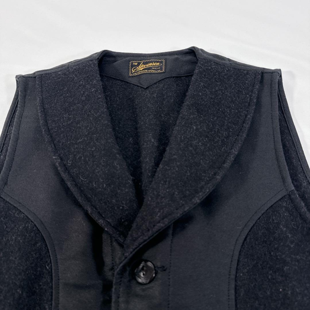美品Stevenson Overall ハンティングベスト ブラック サイズ40