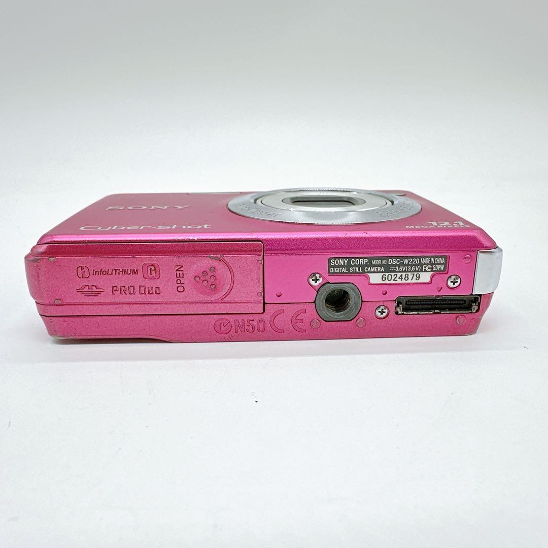 SONY DSC-W220 ピンク ソニー ピンク デジカメ オールド コンデジ