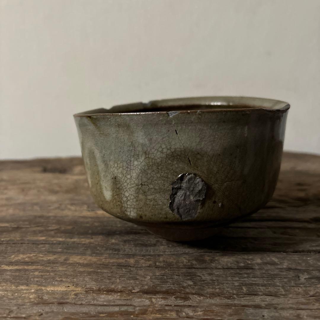 木原 唐津茶碗 陶片 骨董 茶道具 古陶磁 古伊万里アンティーク 李朝 古