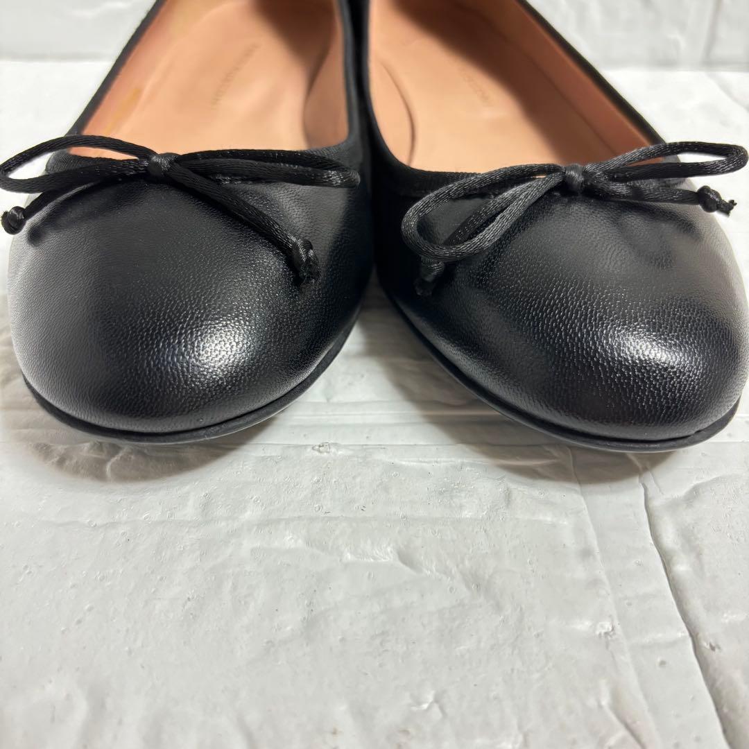 【極美品】FABIO RUSCONI フラットパンプス リボン 23.5cm