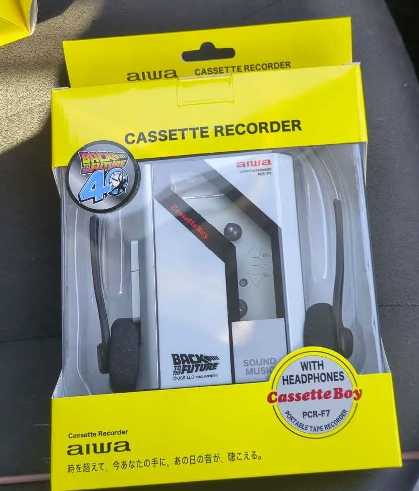 aiwa カセットプレイヤー PCR-F7 バックトゥザフューチャー BTTF