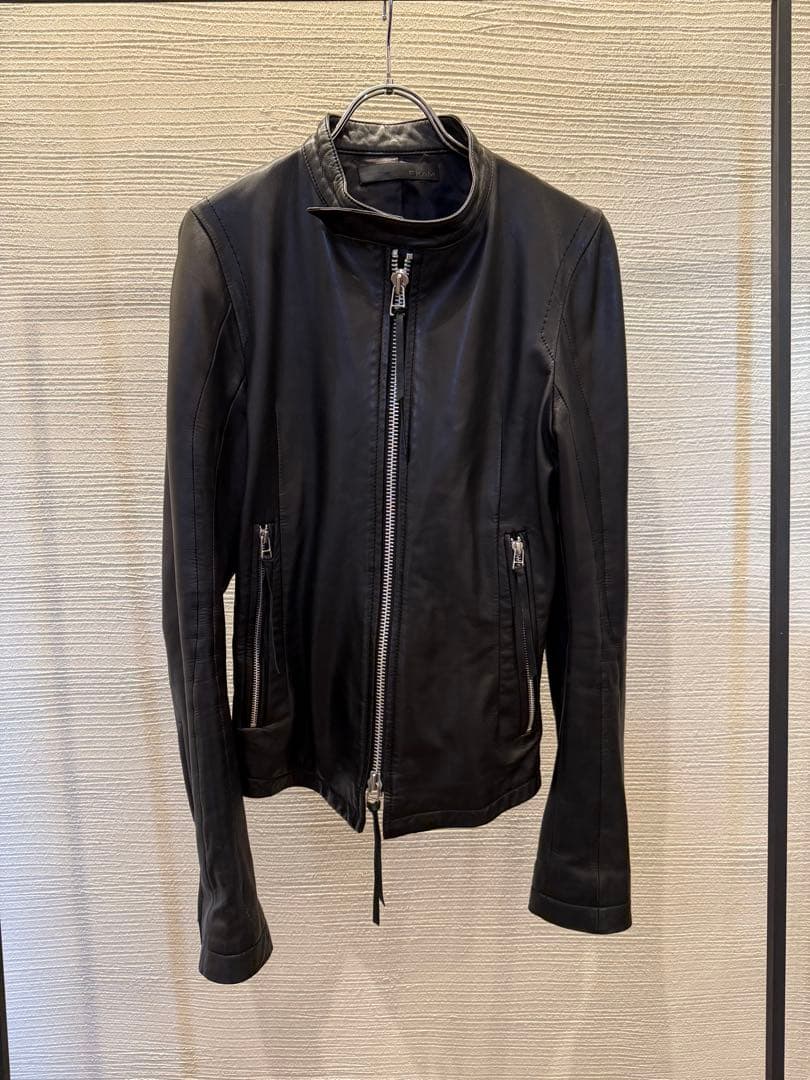 00s ekam leather gimmick jacket biker - メルカリ
