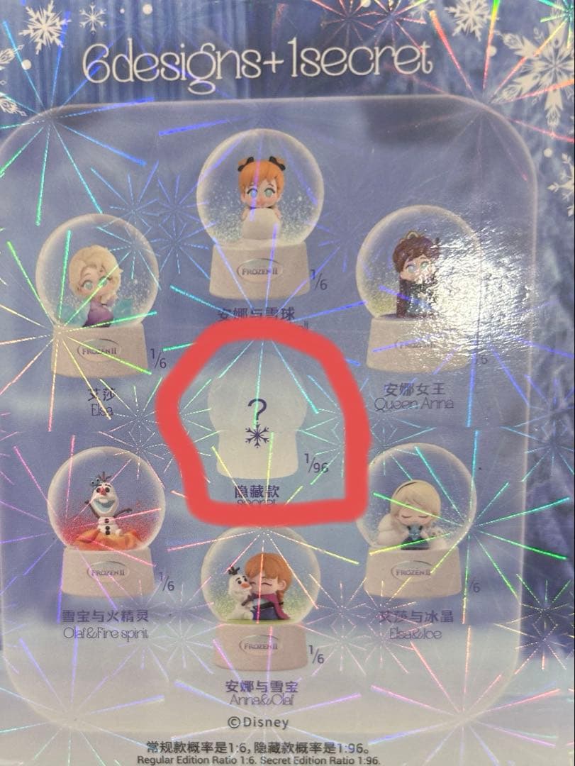 エルサ シークレット 52TOYS スノードーム FrozenII 96分の1