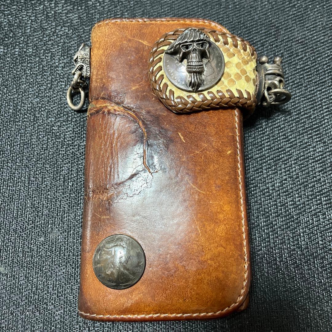 ALZUNI アルズニ カスタム コンチョ ウォレット ドクロ - メルカリ