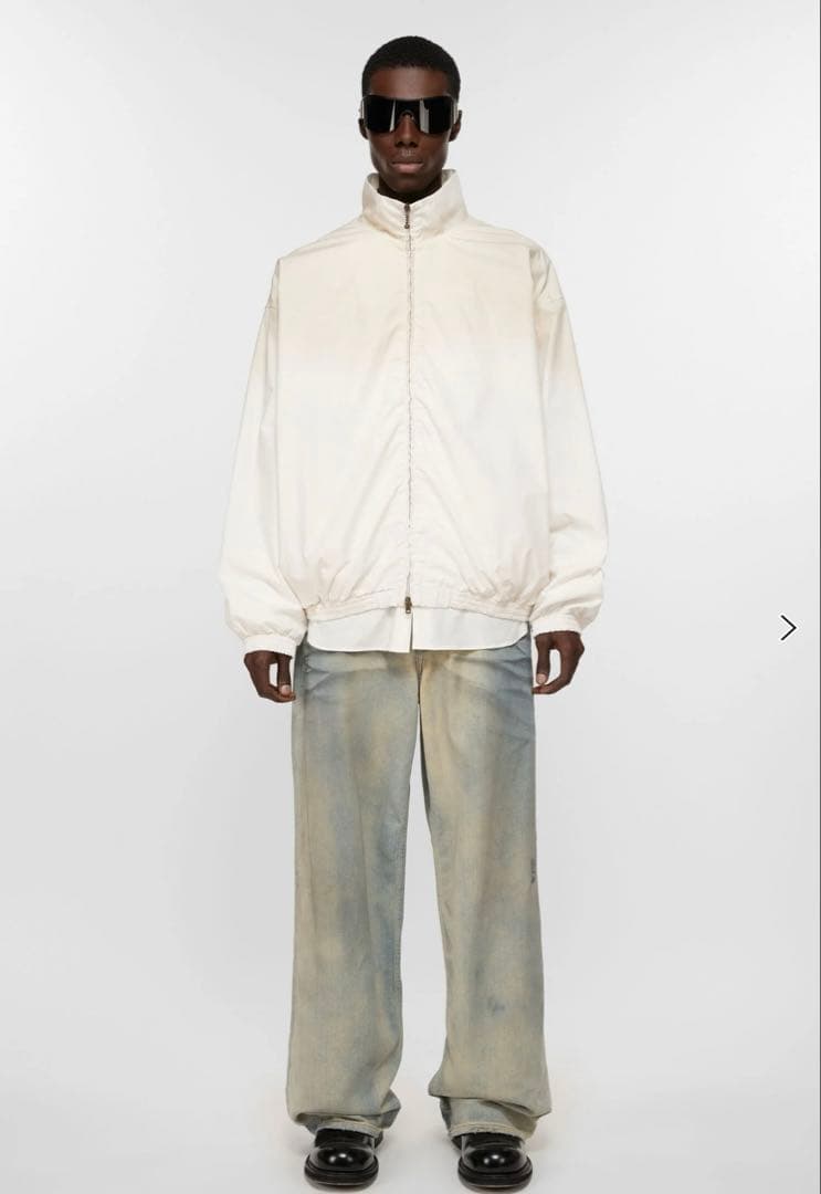 未使用】Acne Studios ロゴジッパージャケット ダスティホワイト44