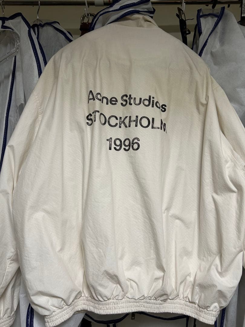 未使用】Acne Studios ロゴジッパージャケット ダスティホワイト44