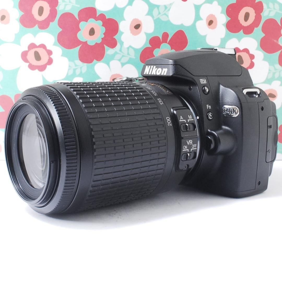 ❤小さい軽い簡単綺麗❤Nikon D40x❤届いてすぐ使える❤初心者お勧め