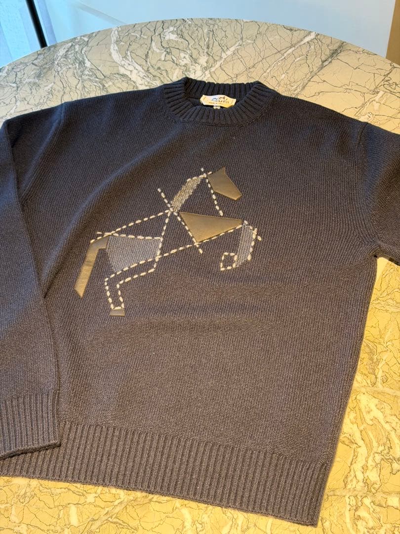 エルメス　ラウンドネックニット 《シュヴァル・タングラム》　新品未使用