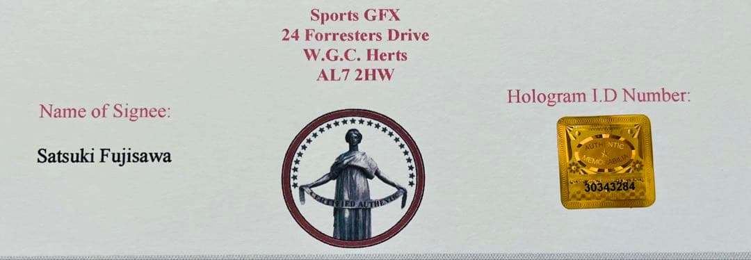 お値引きOK 藤澤五月さん 直筆サインフォト ロコ・ソラーレ 証明書付き