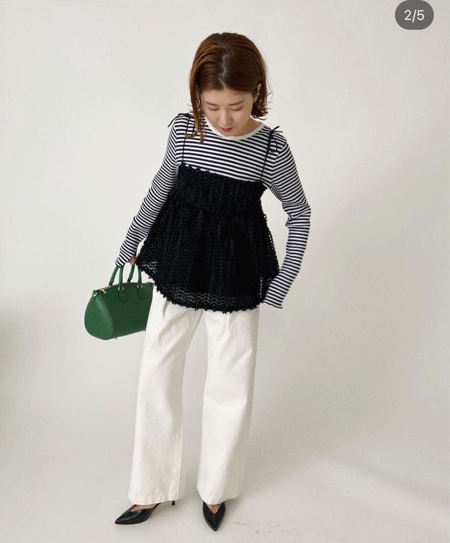 スピックアンドスパンBAUM UND PFERDGARTEN/ camisole BAUM UND PFERDGARTEN / バウム ウンド ヘルガーデン Glitter Flowers