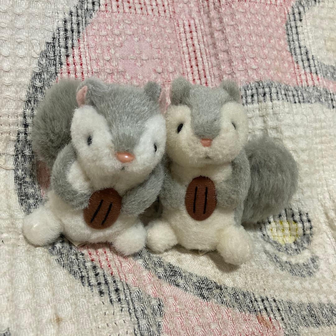 カバヤ マスコット 6コセット 中古品 ハムスター＆ウサギ＆リス バラ