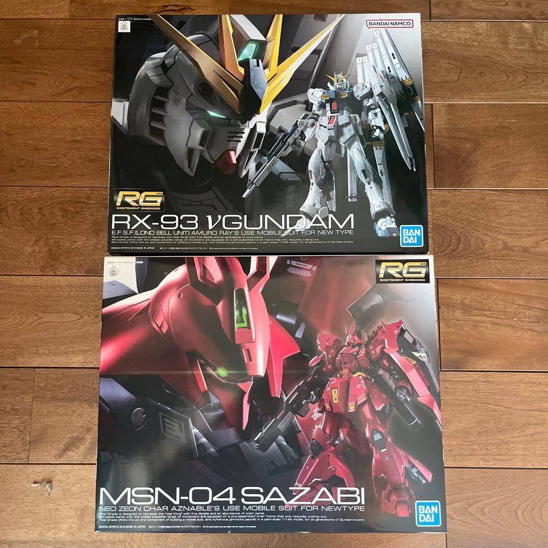 RG νガンダム、サザビー 逆シャアセット RG νガンダム RGサザビー 全塗装セット 逆襲のシャア - メルカリ