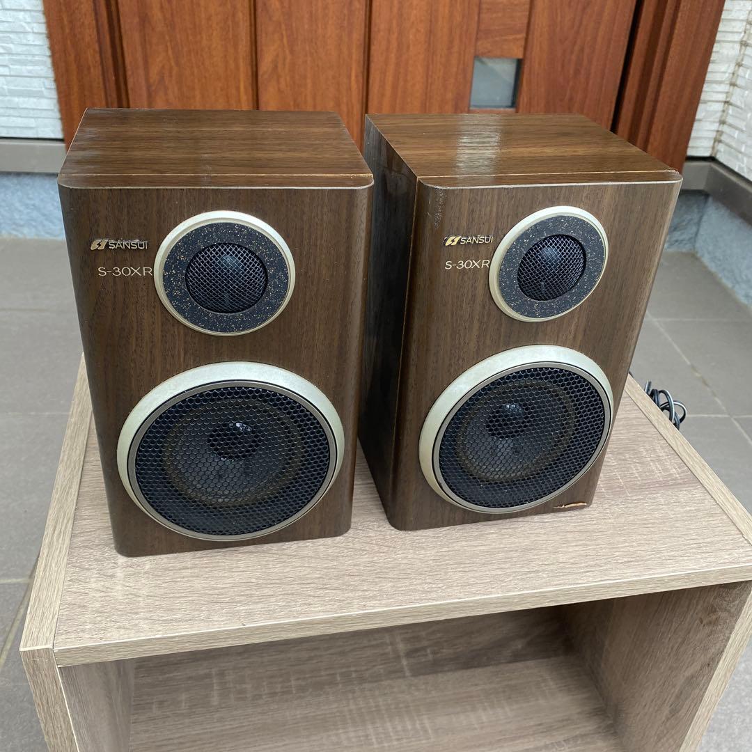 SANSUI S-30XR ブラウン スピーカー - メルカリ