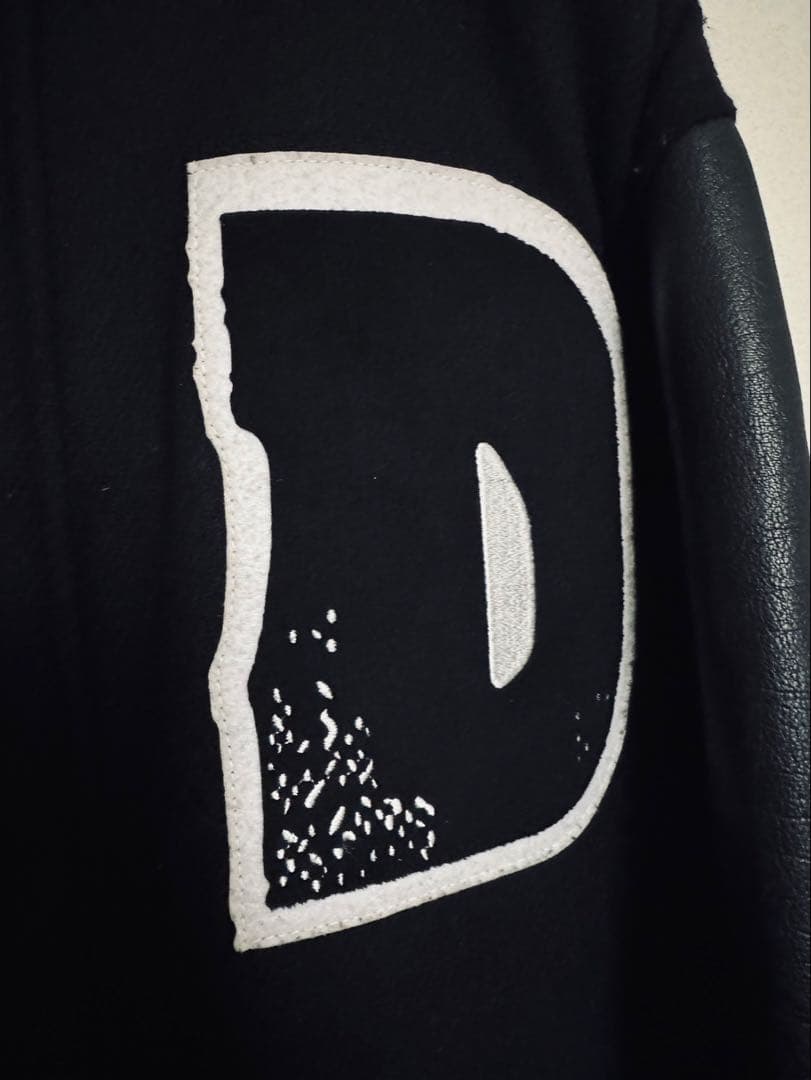 本革】ZARA ヴァーシティジャケット バッファローレザー L-XL 希少美品