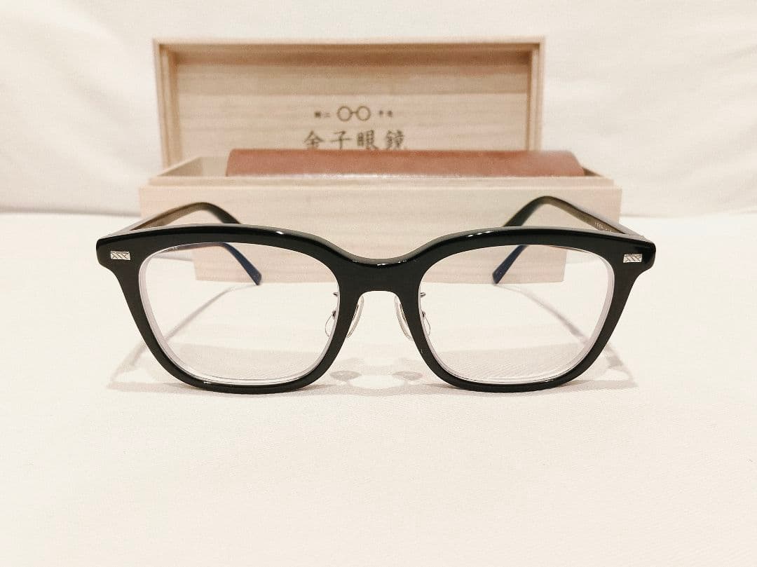 金子眼鏡 KA-16 ブラック 純正桐箱付 - メルカリ