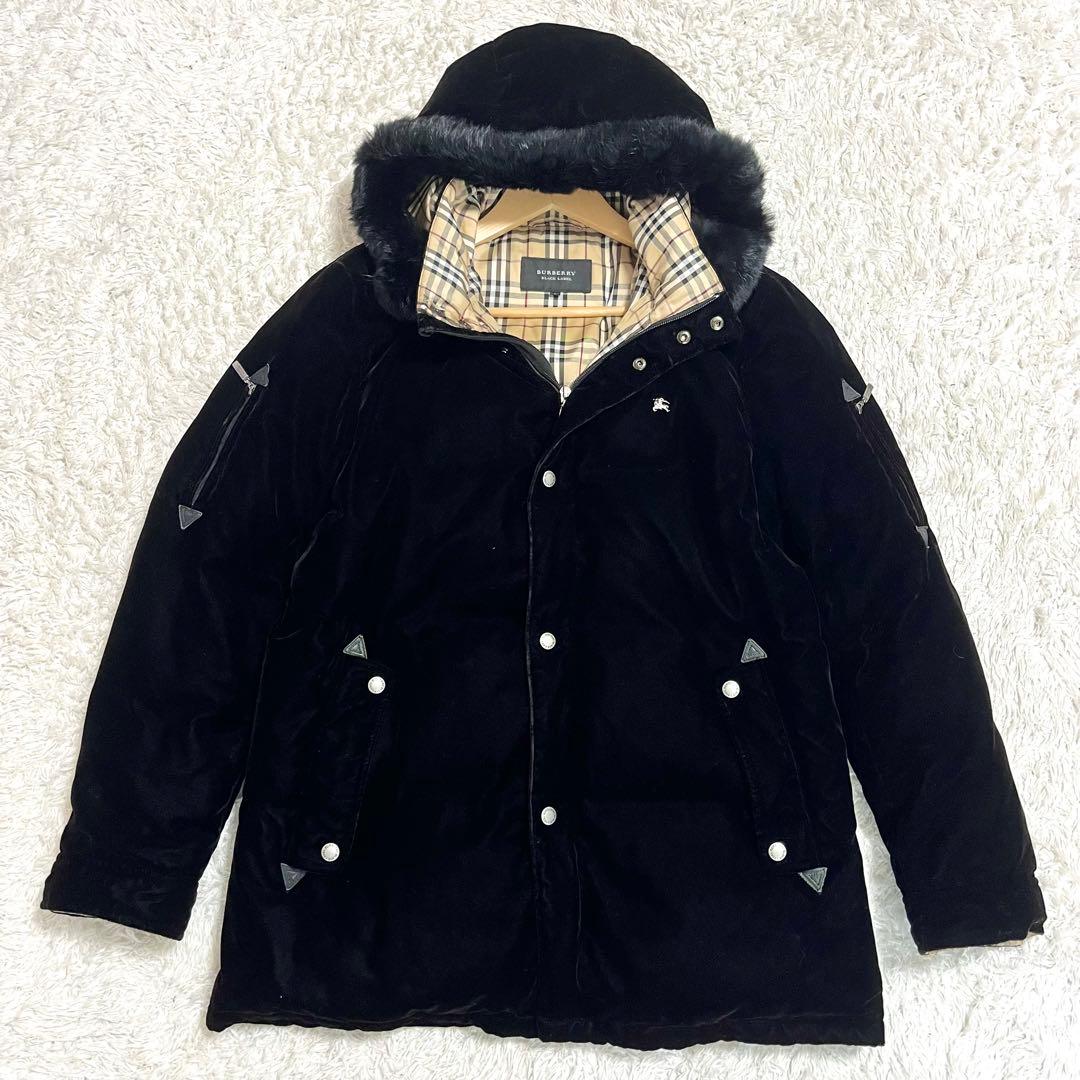 ✨入手困難✨バーバリー ベロアダウンジャケット ノバチェック リアル