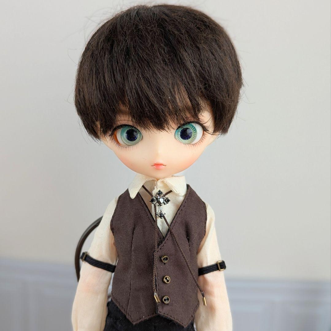 1534※ハルモニアブルームアウトフィット※茶色のカマーベストとパンツの