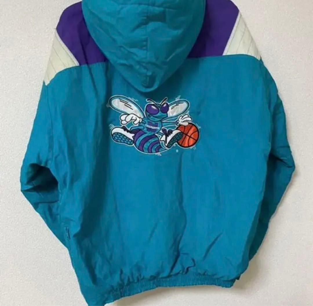 激レア】NBA”ホーネッツ HORNETS /スターター ナイロンジャケット