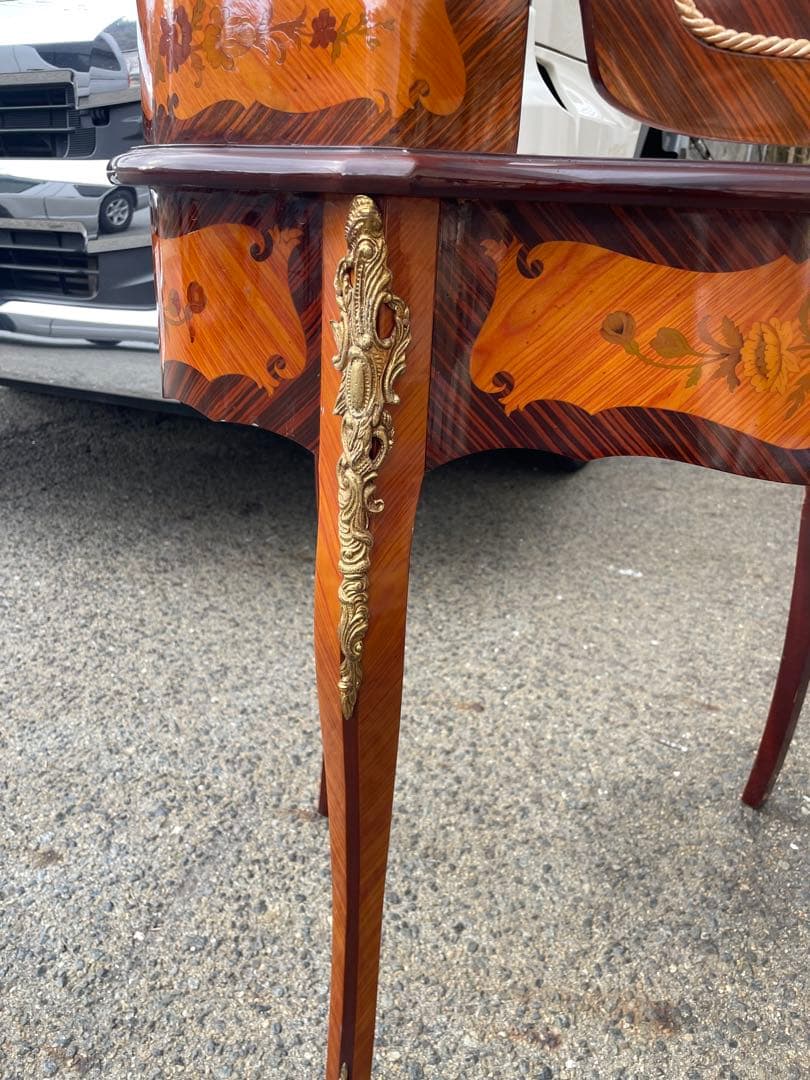 イタリア アンティーク 象嵌細工 ドレッサー 鏡台 デスク 鏡台 - メルカリ