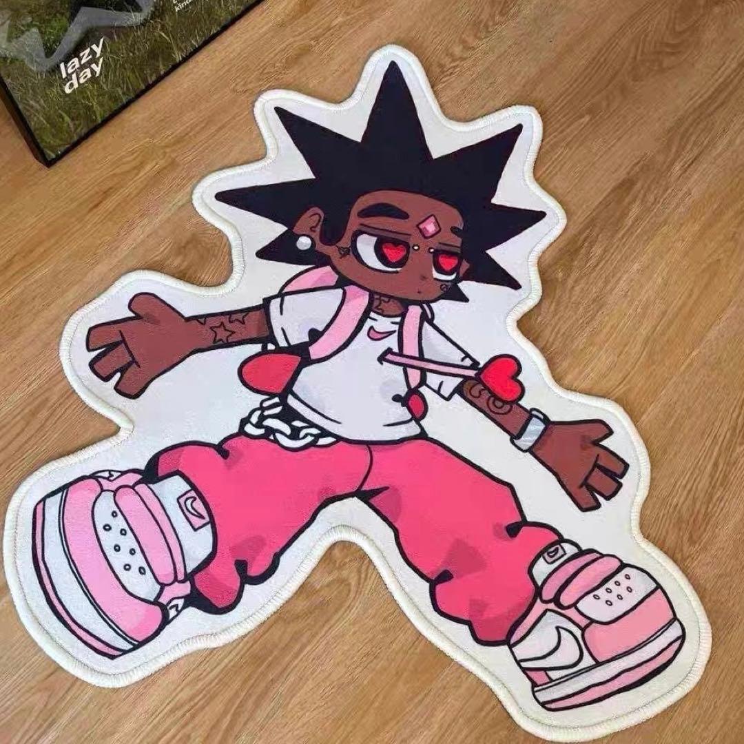 Lil uzi vertキャラクターデザインラグ リル・ウージーマットy2k