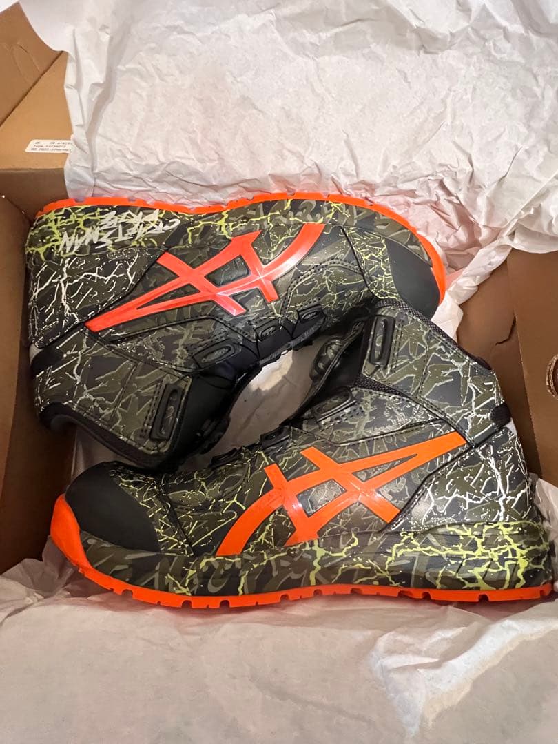 アシックス安全靴　限定色27.5 安全靴 アシックス asics ウィンジョブ ブルー×ホワイト 27.5cm 耐油