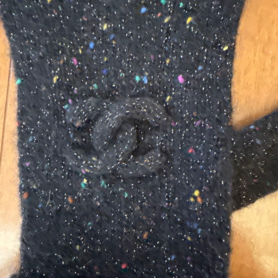 レア品！キラキラ可愛い⭐︎ CHANEL シャネル手袋 ブラック 黒系