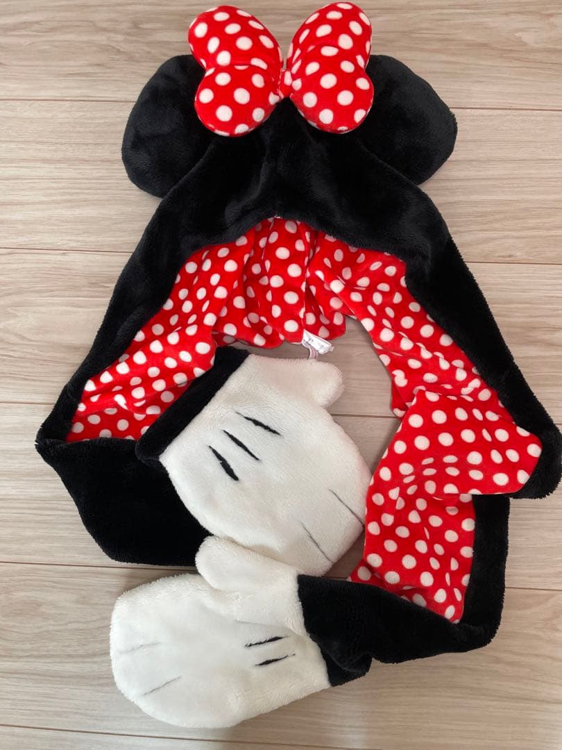 ミニー　ファンキャップマフラー ディズニー マフラーキャップ ミニー ファンキャップ｜Yahoo!フリマ