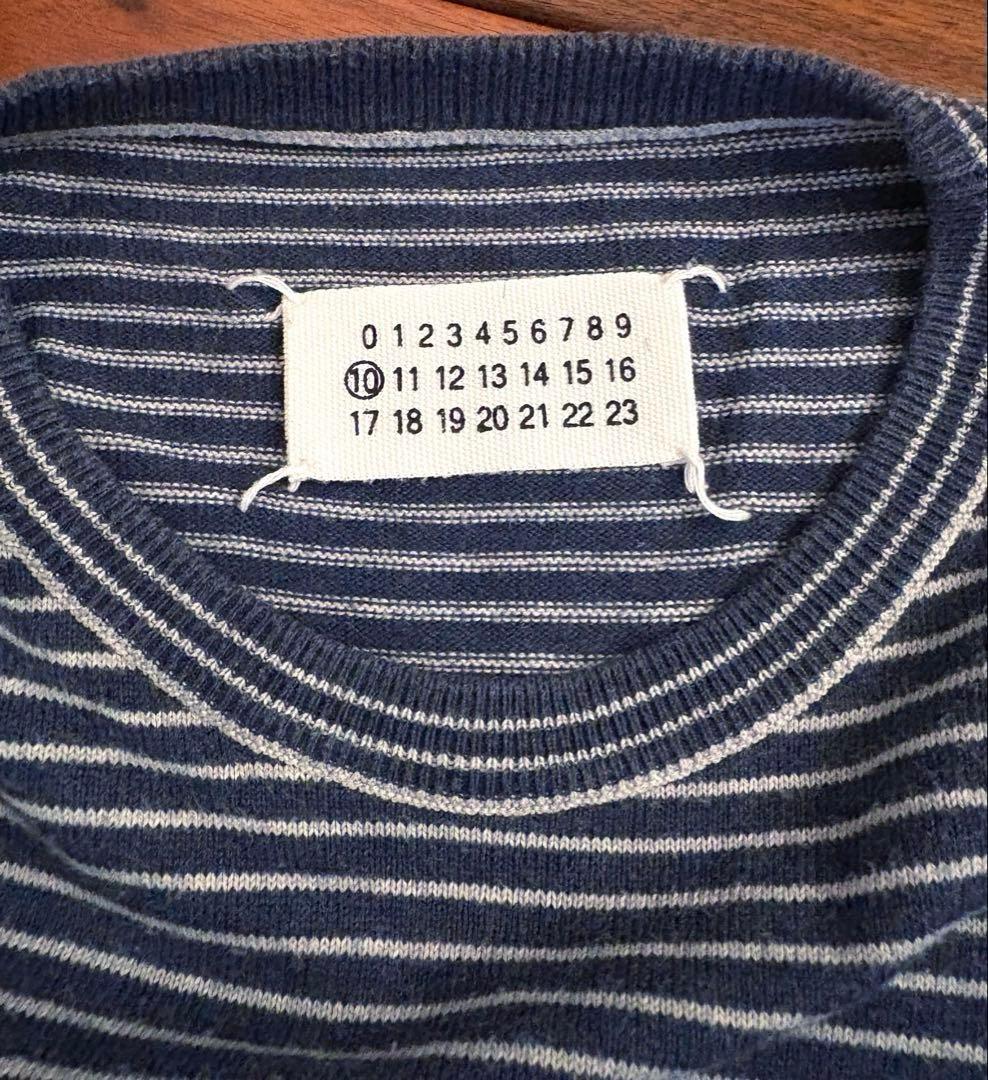 07SS Martin Margiela 10 ボーダーニット - トップスお 手頃 価格