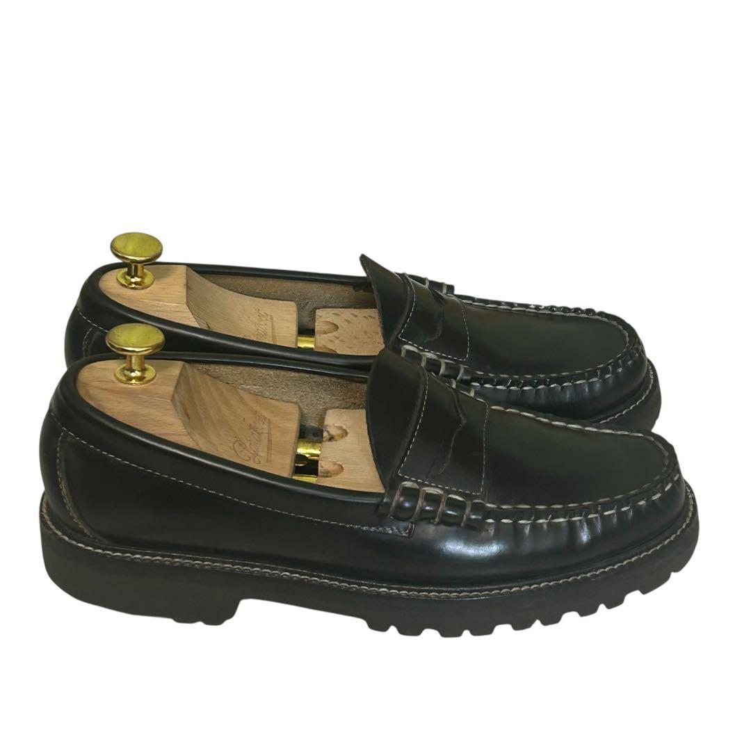 N様専用G.H.BASS コインローファーホワイトステッチ タンクソール 25