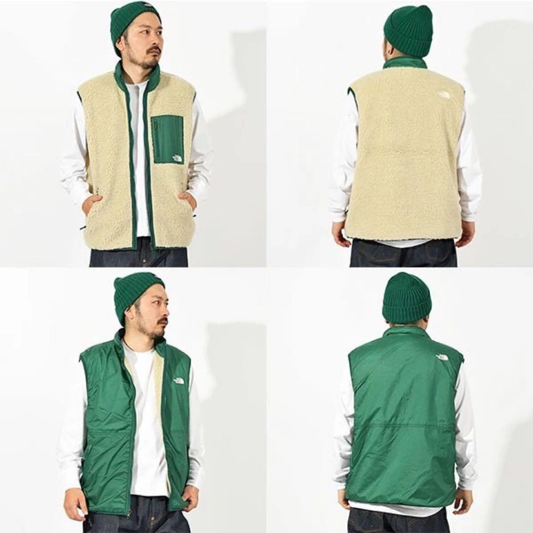 ノースフェイス リバーシブルベスト OG NP72431 グリーン M - メルカリ