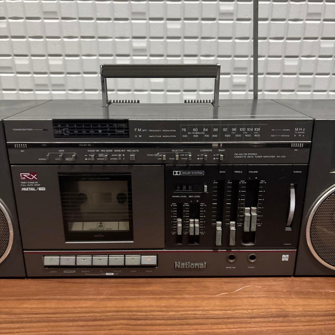 National ナショナル RX-C60 ラジカセ 昭和レトロ - メルカリ