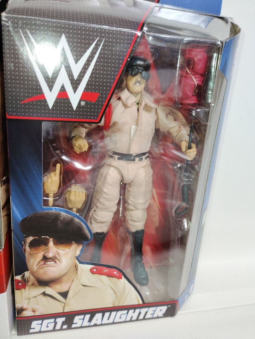 マテル社版 WWEプロレス サージェントスローター＆アイアンシーク 湾岸